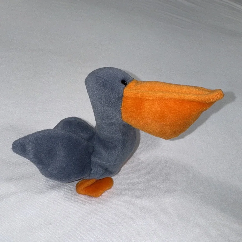 Ty Beanie Baby SCOOP Pelican Bird‎ 1996 Vtg No Tag Plush Toy Retired